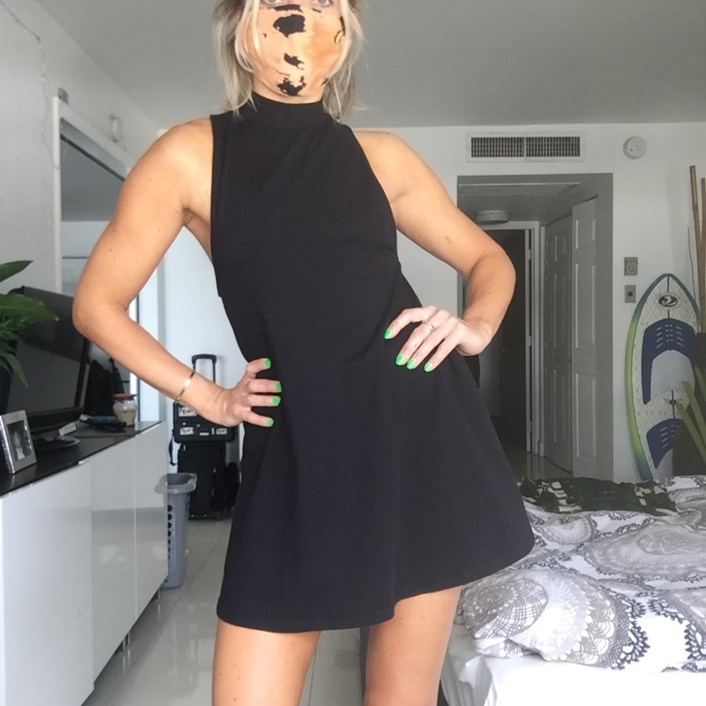 NASTY GAL SIMPLE BLACK DRESS 🌚